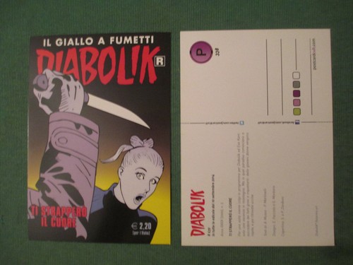 Cartolina fumetto diabolik - 1,