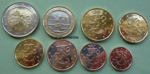 Finlandia kms euro monete - 8,