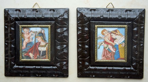 Dipinti due miniature - dipinti.,