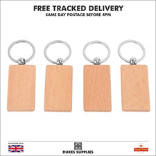 Blank Rectangle Wooden Key