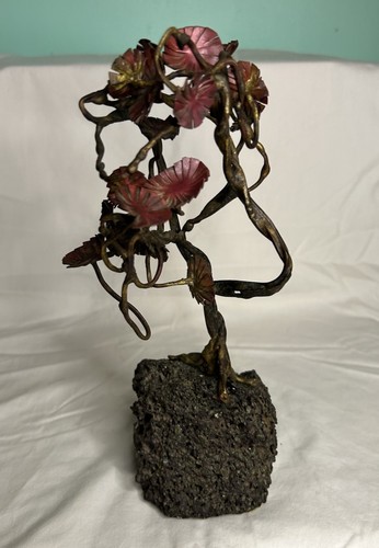 Scultura fiori metallo - fiori,