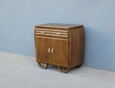 Mobiletto credenza Art Decò due ante e due cassetti, anni '40 - L 70 cm!