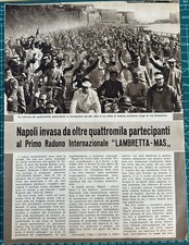 Raro Inserto Primo Raduno Internazionale Innocenti LAMBRETTA a Napoli del 1954