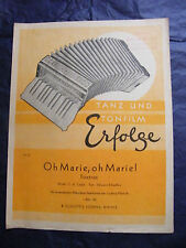 " Spartito Oh Marie ! Tanz Und