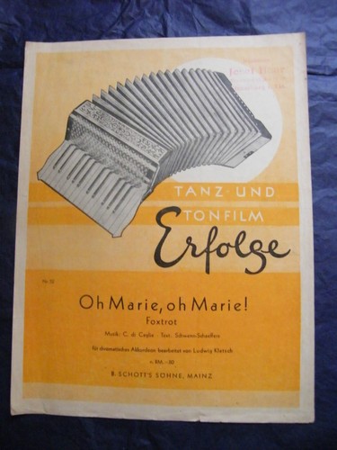 Spartito marie tanz und - ",