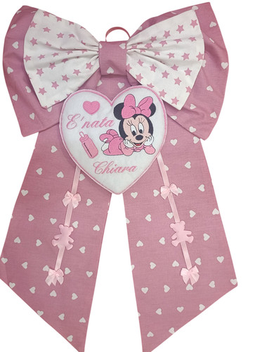 Fiocco nascita rosa con - nascita,