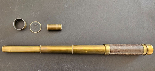 Antico binocolo ottone con - in,