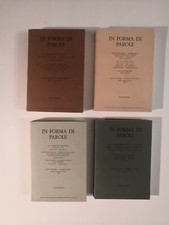 In Forma di Parole Liviana Editrice - lotto 4 Volumi 1986 anno settimo - ottimi