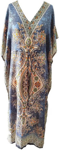 Abito donna lungo caftano maxi