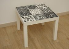 Tavolino decorazione cementine maioliche grigio arredo indoor outdoor handmade