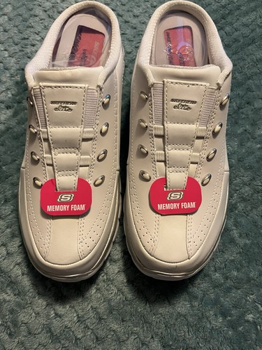 Zoccoli bianchi skechers sport - zoccoli,