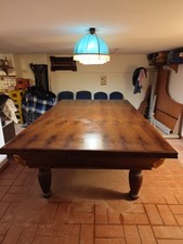 tavolo da biliardo anni 70 con copertura in radica