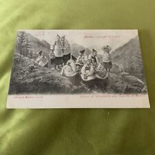 COGNE AOSTA - Raccoglitrici Di Mirtilli    viaggiata 1907