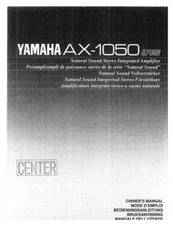 Yamaha AX-1050 Amplificatore Manuale del proprietario