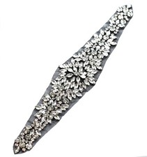 Black Art Deco Beaded Bridal