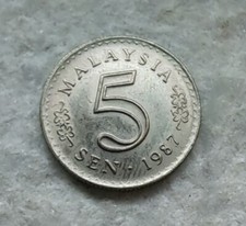 Scegli MALAYSIA 5 SEN dal 1967 al 1988 Malesia Ringgit Malese Spl QFDC