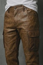 Pantalone cargo uomo marrone