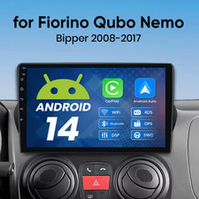Autoradio 2DIN CarPlay Android Auto GPS per Fiat Qubo Fiorino Bipper Nemo