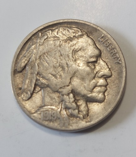 1919 buffalo nichel - nichel, vf+