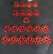 Yamaha YZF450 2016 DOCWOB red 6026 drilled billet aluminium mounting kit