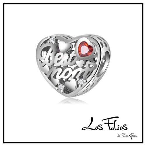 Charm cuore best mom mamma - charm,