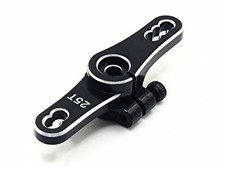 Servocorno 25T adatto per servo Futaba Savöx MKS SRT - alluminio nero