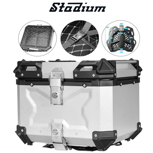 Bauletto moto 45l alluminio - bauletto,