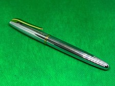 AURORA Style penna a sfera cromata lucida rigata da collezione roller