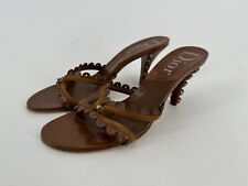 Sandali Marroni DIOR Con Charm Tacco 8cm