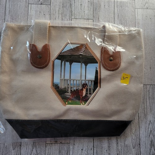 Nuova borsa tote cane zip - borsa, tela