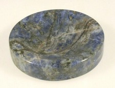 PRL) POSACENERE PORTACENERE MARMO PIETRA PREZIOSA SODALITE CENDRIER ASH-TRAY    