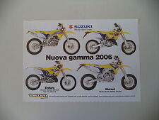 advertising Pubblicità 2006 MOTO SUZUKI RM-Z 450/RM 125/RM 250/SM 450