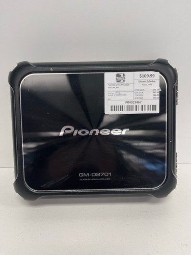 Pioneer electronics d8701 - electronics, gm-d8701
