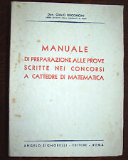 Manuale preparazione prove scritte nei concorsi a cattedre matematica Bisconcini