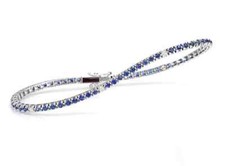 Bracciale tennis oro bianco - oro,