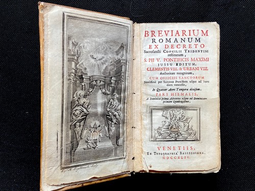 Breviarium romanum pars - breviarium,