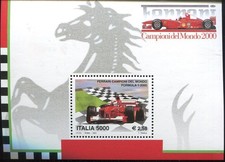2001.1 - Foglietto Ferrari Campione del Mondo 2000 MNH -
