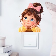 Adesivo murale ragazza cartone