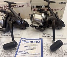 Mulinello 3 Shimano Big Baitrunner Lc Long Cast completi di scatole+bobina 