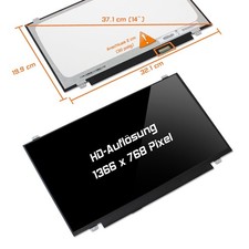 Display LED 14,0" lucido