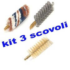 kit 3 scovoli pulizia armi