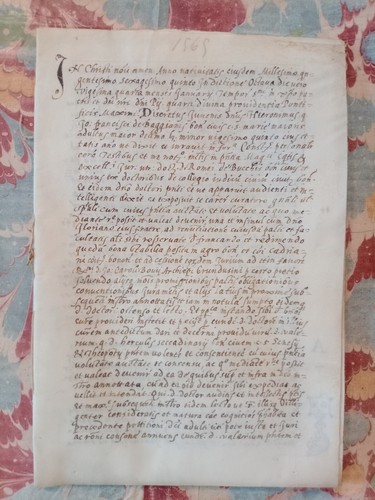 Manoscritto pergamena secolo