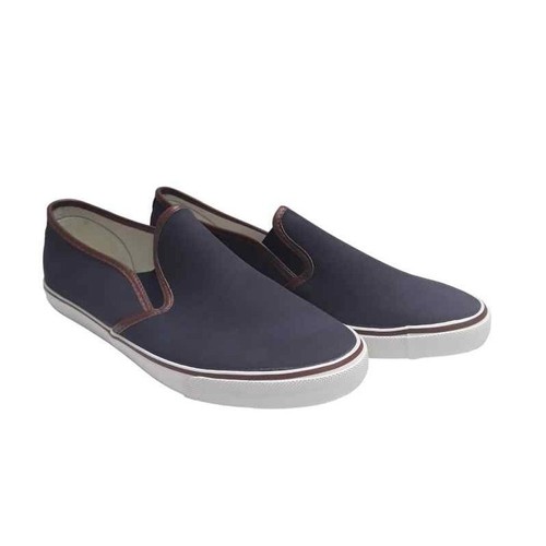 Scarpe uomo tela blu con