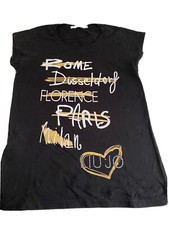 t-shirt nera donna liu jo 