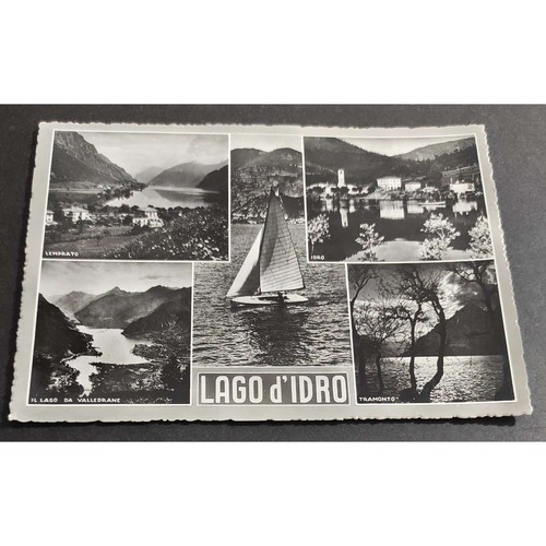Cartolina lago idro - lago, d'idro