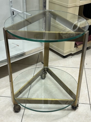Tavolo carrello bar ottone - tavolo,