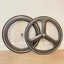 HED 3 tre razze CX set ruote in fibra di carbonio 650c tubolare in lega cerchio freno QR