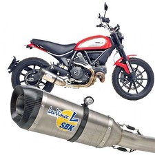 TERMINALE SCARICO MARMITTA LEOVINCE SBK FACTORY-R TITANIO DUCATI SCRAMBLER 800