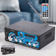 Amplificatore Stereo Bluetooth 5.0 Potenza 30W RMS Telecomando e Display LCD