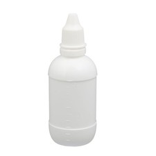50ml di plastica PE Squeeze contagocce flacone contagocce bianco contenitore